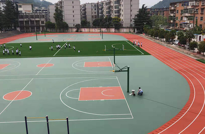 雅安室外硅pu籃球場(chǎng)